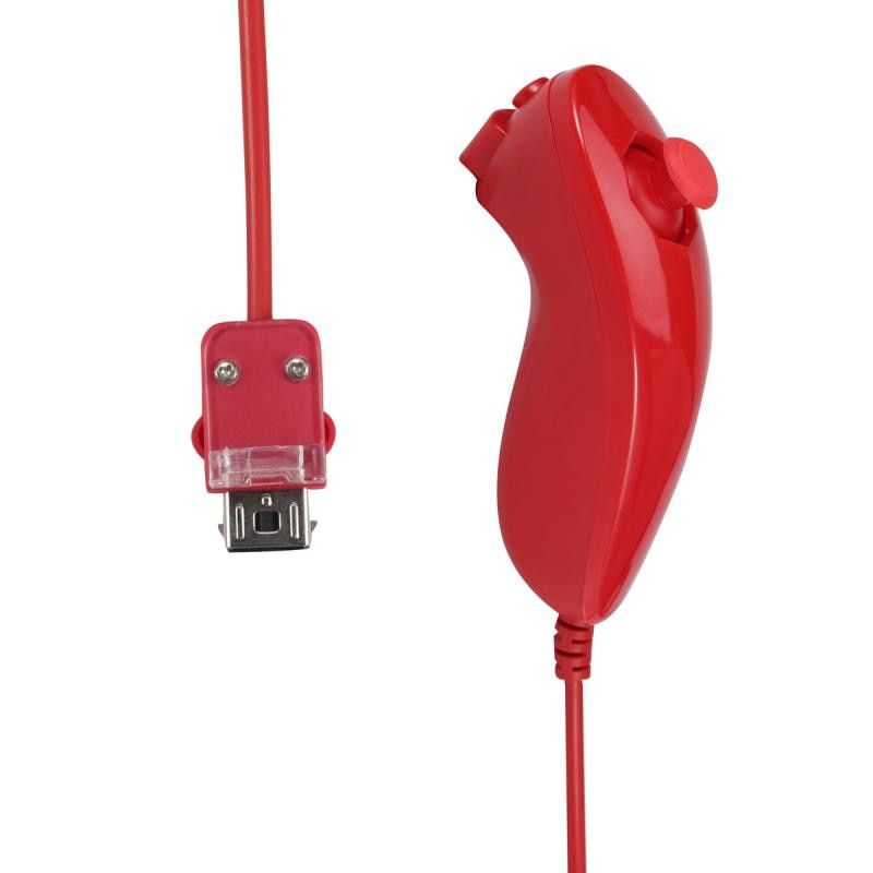 Wireless Remote Nunchuck Controller Wii Game Controller Joystick Left Hand Curved Game Nunchuk For Wii Gamepad Nunchuck Game