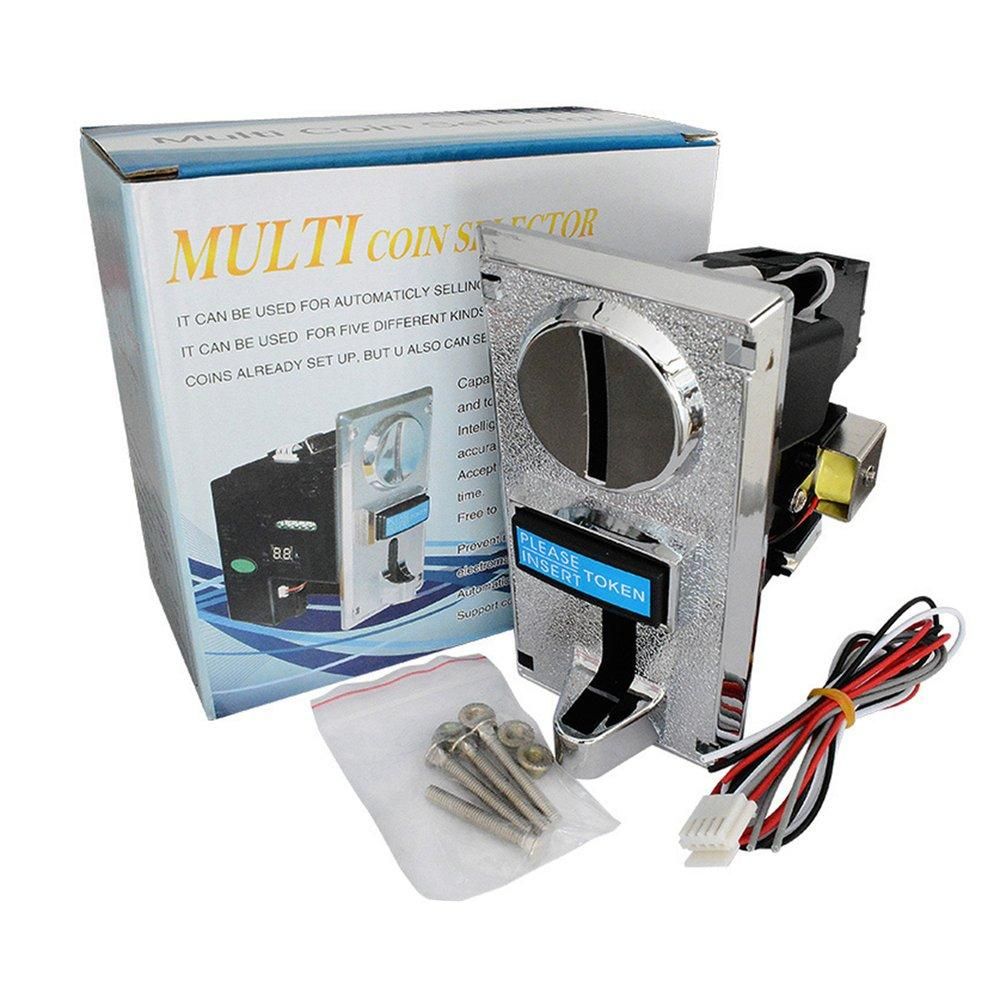 TE Programable Plastic Multi Coin Acceptor Electronic Roll Down