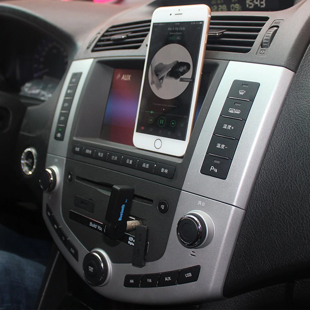 Wireless Car Bluetooth Receiver - Black