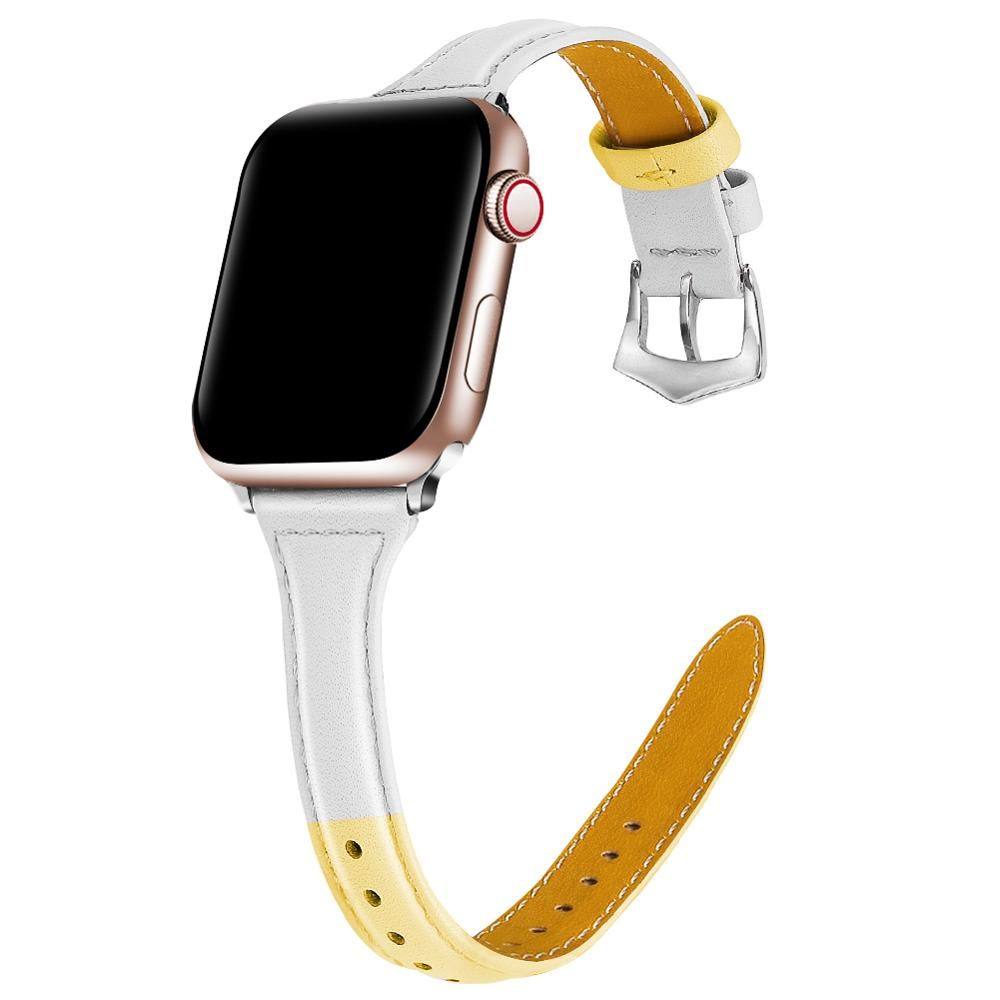 Bracelet Belt  Leather Band for Apple Watch 42MM 38MM 44MM 40MM Strap for iWatch series 6 Se 5 4 3 2 1 Women's Watchband