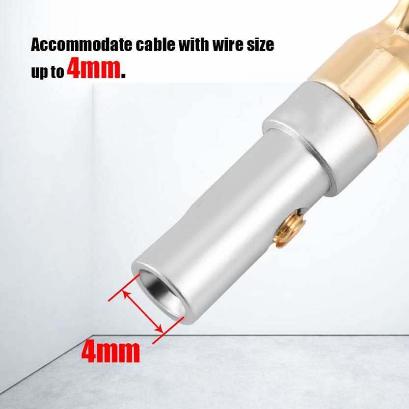 6 Pcs Gold Plated 4mm Banana U Fork Y Spade Plug new style Speaker Wire Connector Screw Type Solder Free