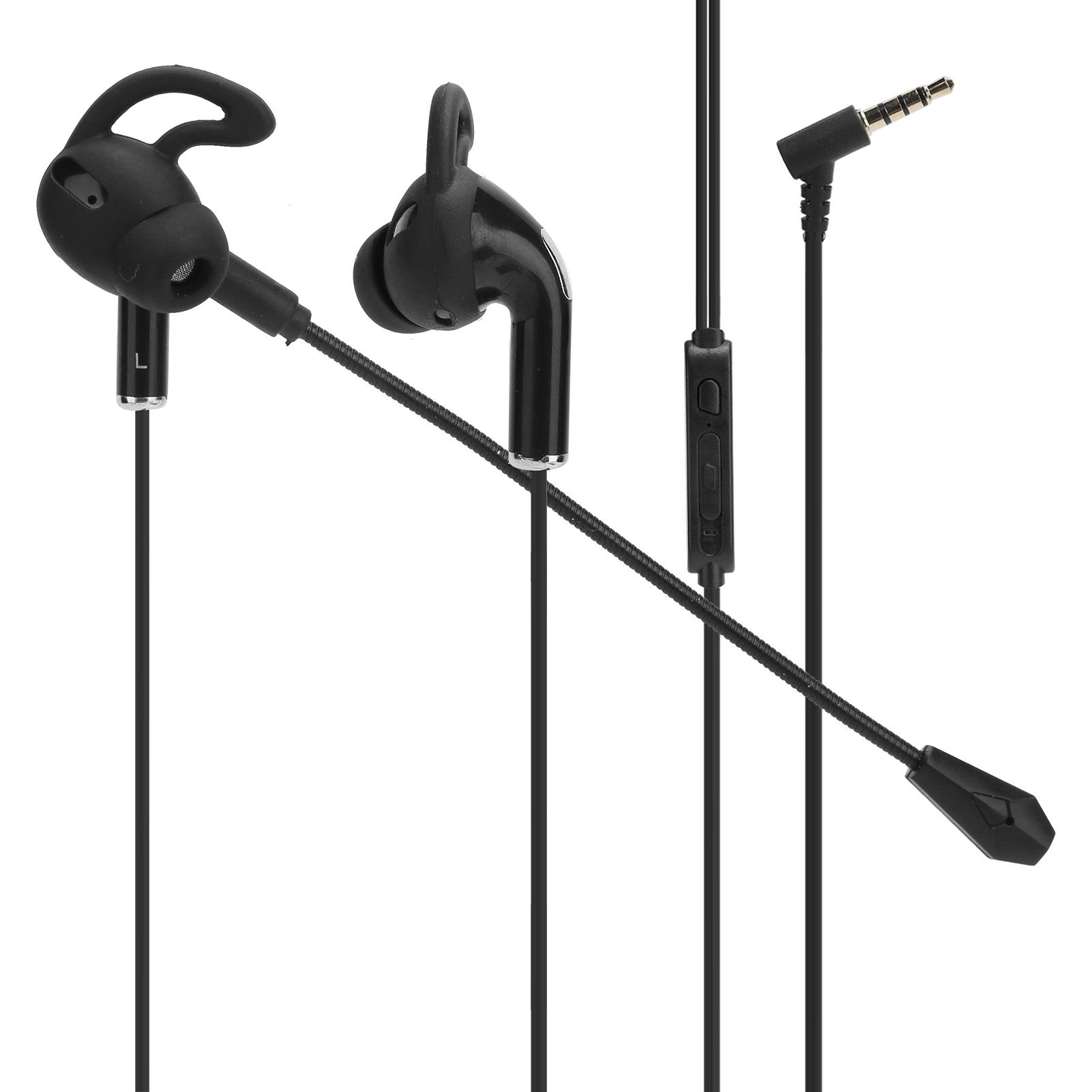 Dual Microphone Earphone Pluggable Game For Home Players Office