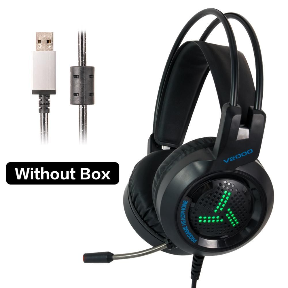 PC Gaming Headset 7.1 Gamer Surround Sound Bass Stereo Game Headphones With Microphone LED Colorful for Phone Xbox One PS4