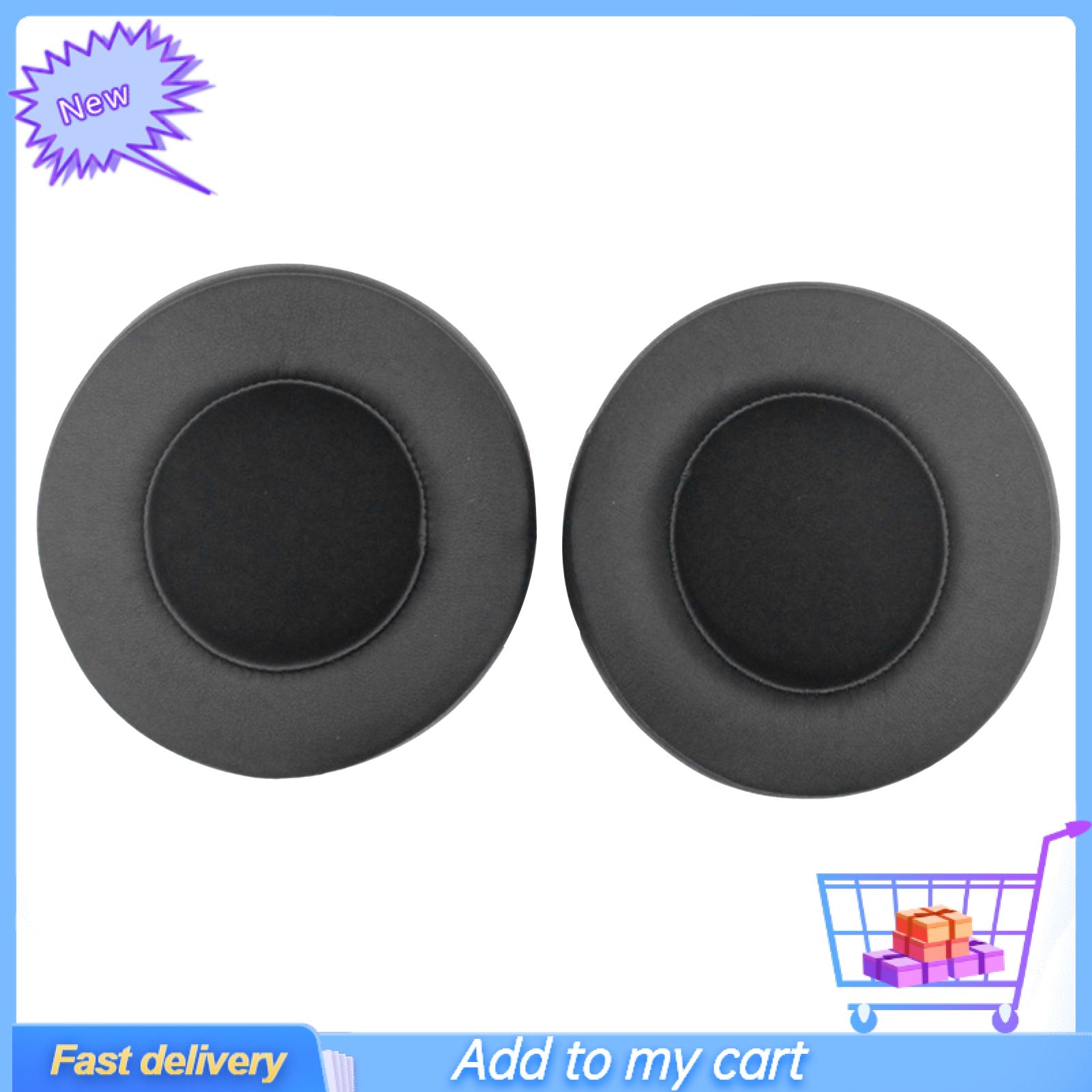 GreenForest 2Pcs Faux Leather Memory Foam Replacement Ear Pads Earmuff for Razer ManO'War 7.1 Headphones
