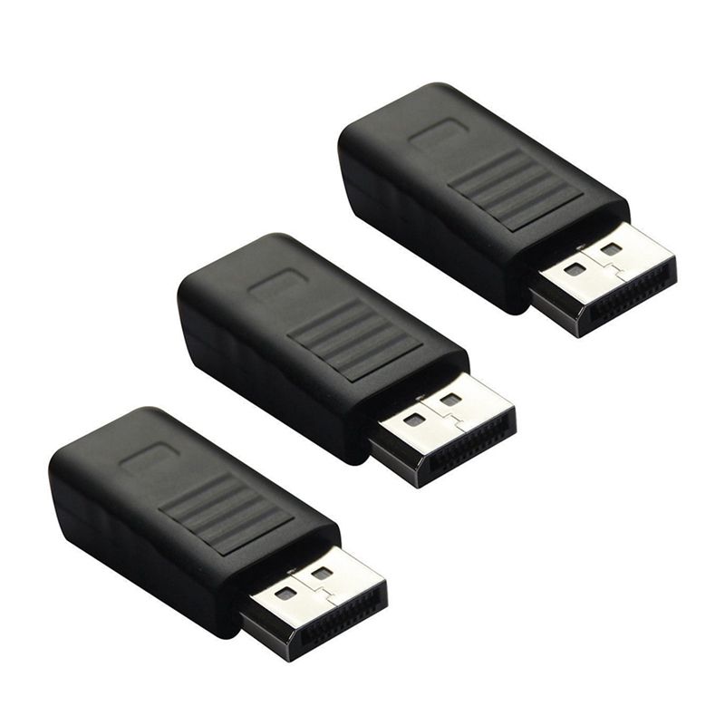 3X Displayport to Mini Dp Displayport Male to Female Adapter Bq