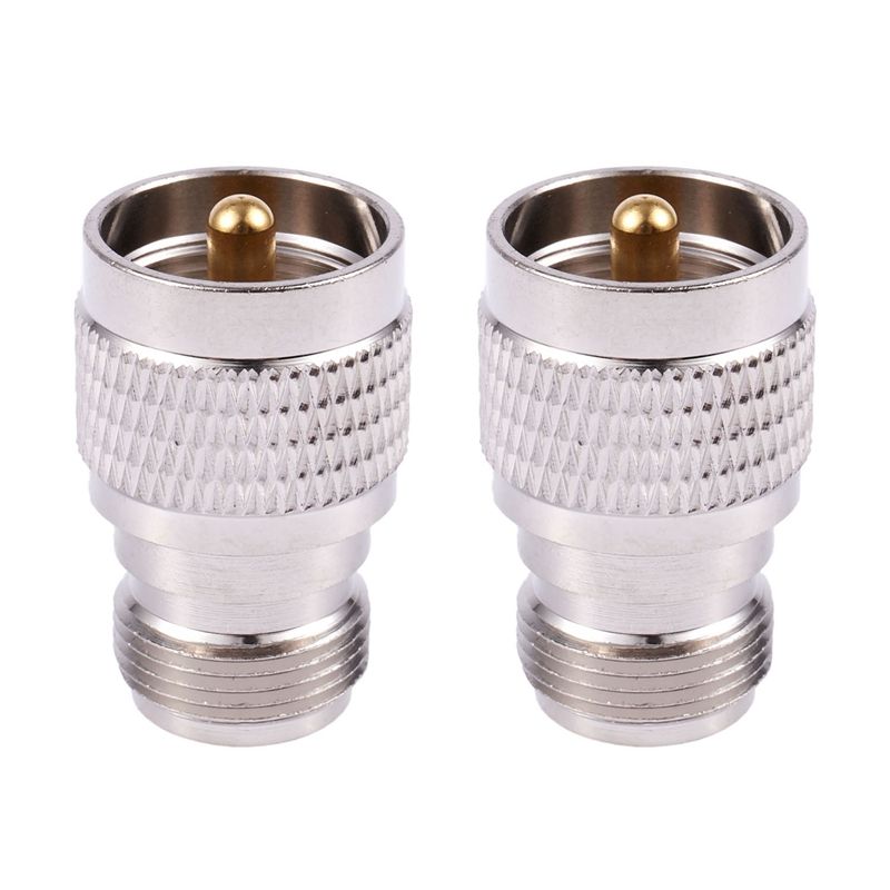 4X UHF Male PL259 to N Female M/F Straight Coax RF Adapter
