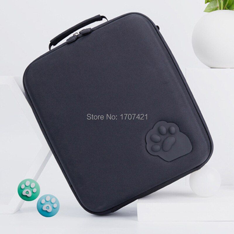 Shockproof Waterproof Handbag Storage Shell Case for Nintend Switch NS Console and Nintendo_Switch Game Accessories (Free Grips)