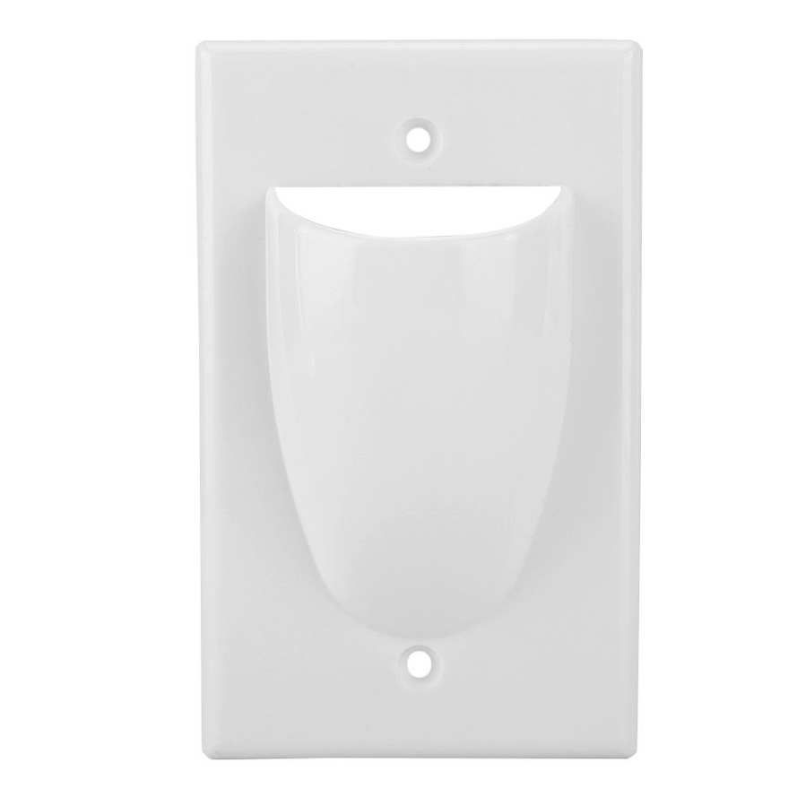 Mount Face Plate Dust Prevention ABS Wall Socket Cover Wiring Faceplate