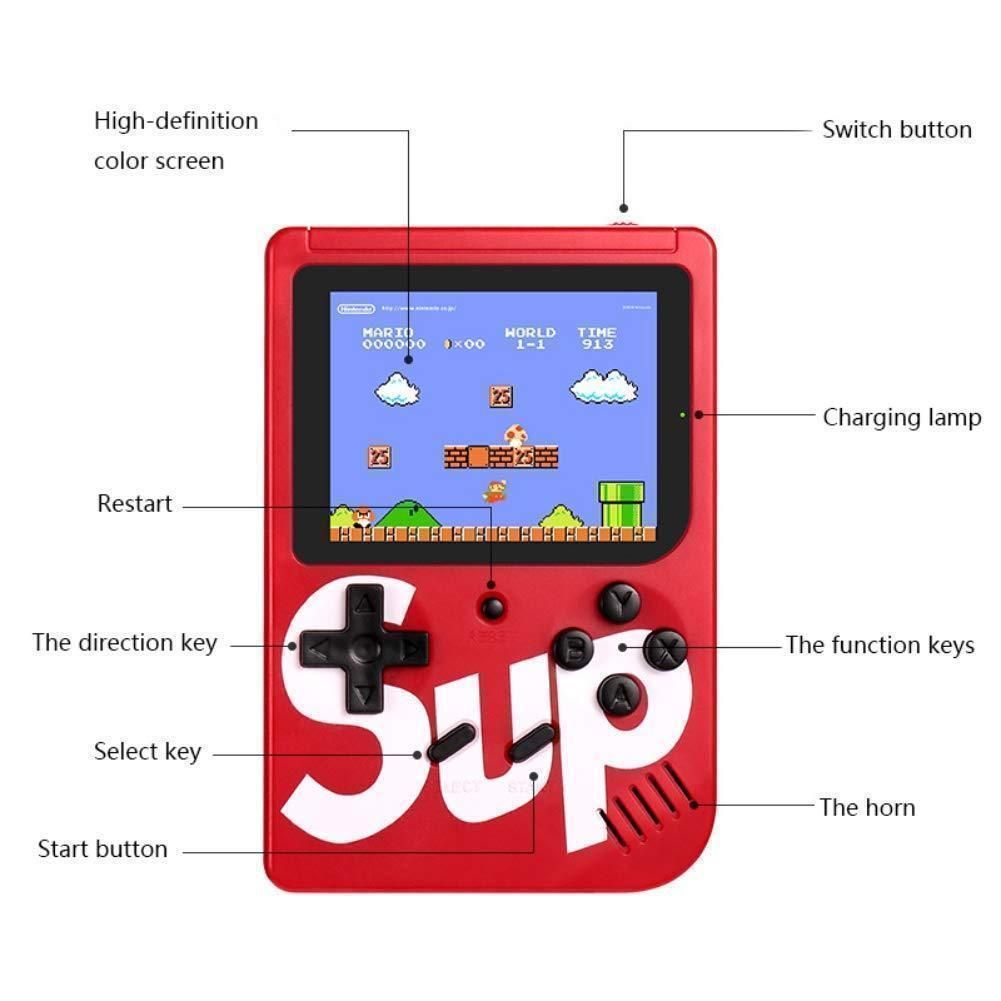Sup Game Box 400 in 1 Plus Portable Mini Retro Handheld Game Console Kids Game Player Can Connect to with TV