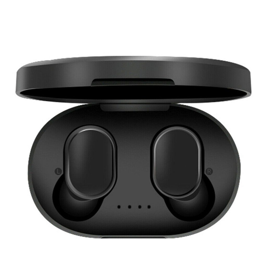 Earset Wireless 5.0 Earphone Stereo With Mic Voice Control Waterproof Black