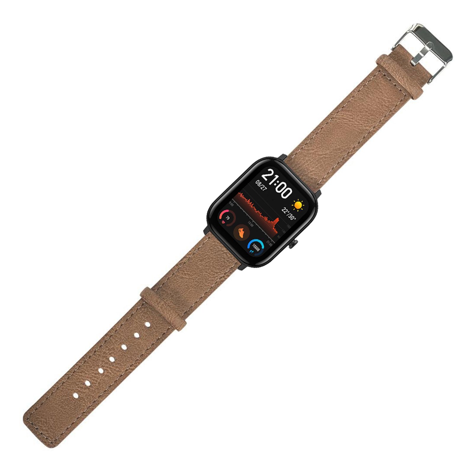 Vintage Soft  Leather Bracelet Strap Watch Wristband for Xiaomi Haylou LS02