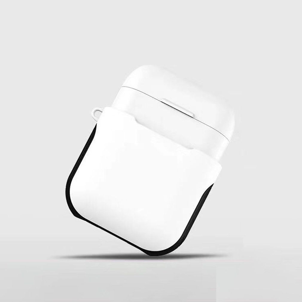 Mini Square Headset Box Earphone Cable Storage Case For Apple White White