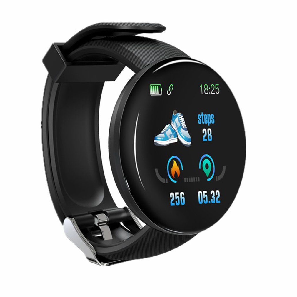 D18 Round Screen Color Screen Bracelet Sports Pedometer Sleep Monitoring Watch