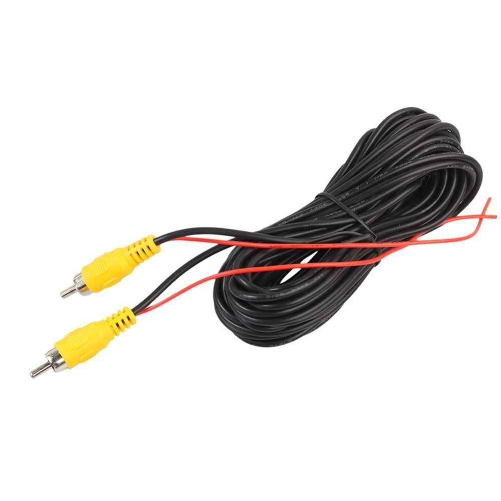 VODOOL 6m Car RCA CAR Reverse Rear View Parking Camera Video Cable RearView with Video Trigger Wire