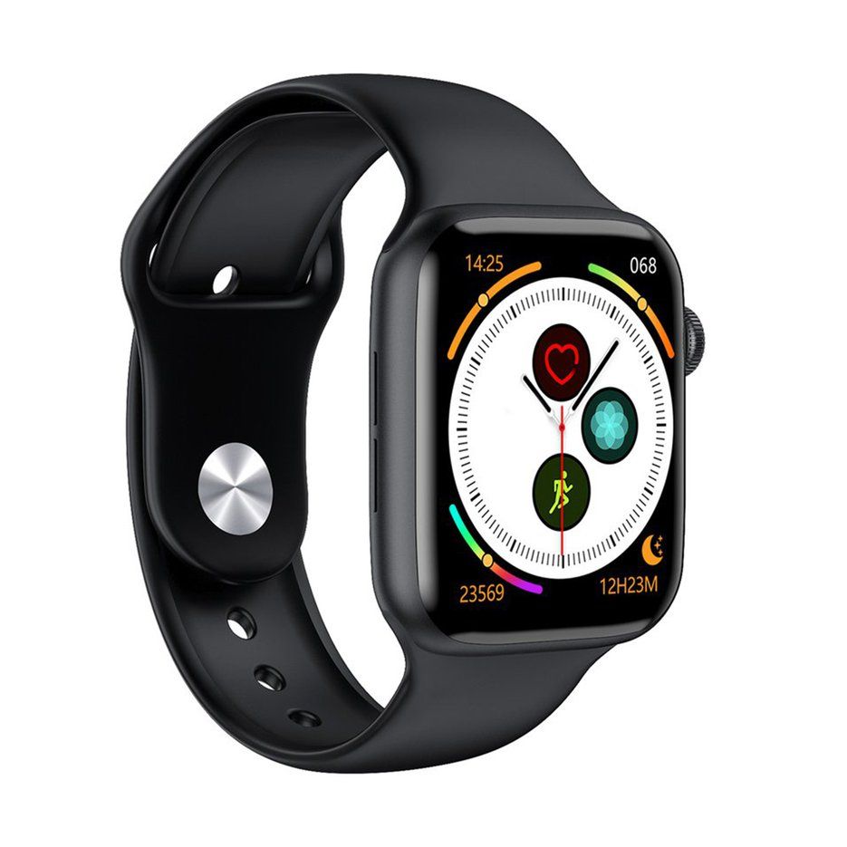 W26 Smart Watch Large Screen Full Touch Heart Rate Monitoring Rechargeable Waterproof Silicone Wristband Watch