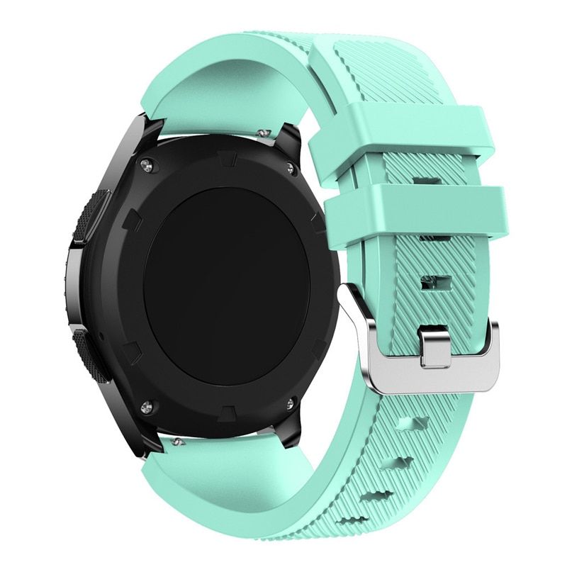 20mm/22mm band for Samsung Galaxy Watch 3/46mm/42mm/Active 2/Gear S3 Frontier/S2 Silicone bracelet Huawei watch GT/2/2E strap