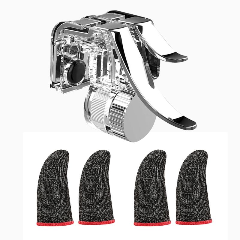 R11S Handle Game Controller,Physical Keys Gaming Finger Sets for PUBG Joystick Metal Mobile Game Artifact