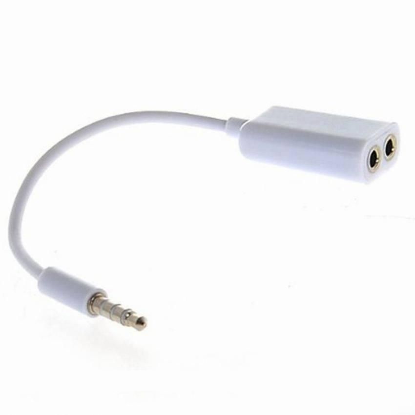 Couple Audio Cable Dual Port - White
