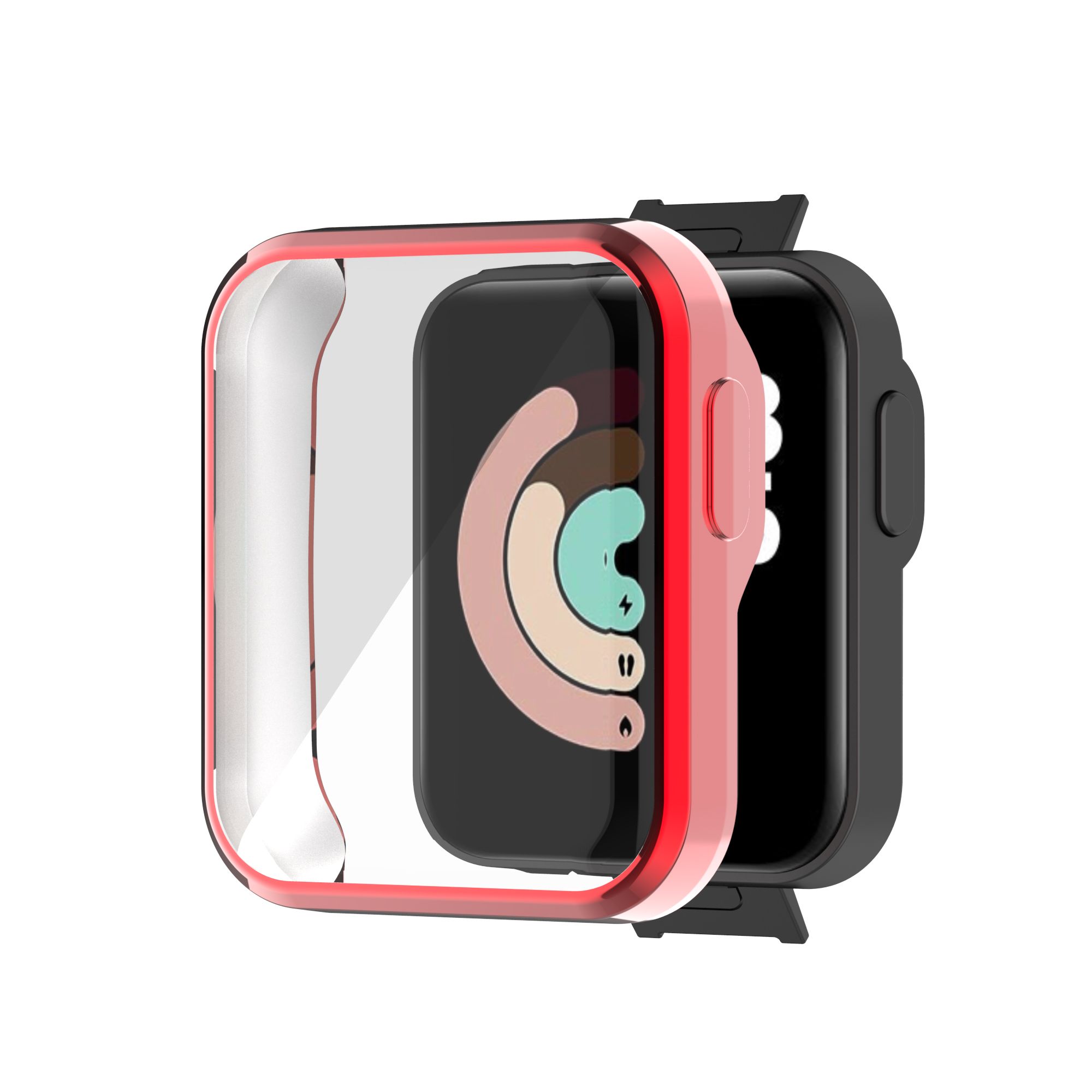 1 pcs All-inclusive TPU Screen Protective Case Suitable for Mi Watch Lite Redmi Watch Geartronic