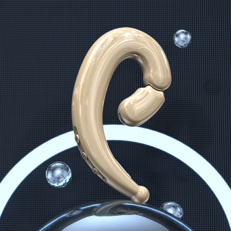 Bluetooth5.2 Bone Conduction Headset Wireless Earhook Earphone Super Bass Business Stereo Headphone Sports Noise Cancelling Headset with Mic