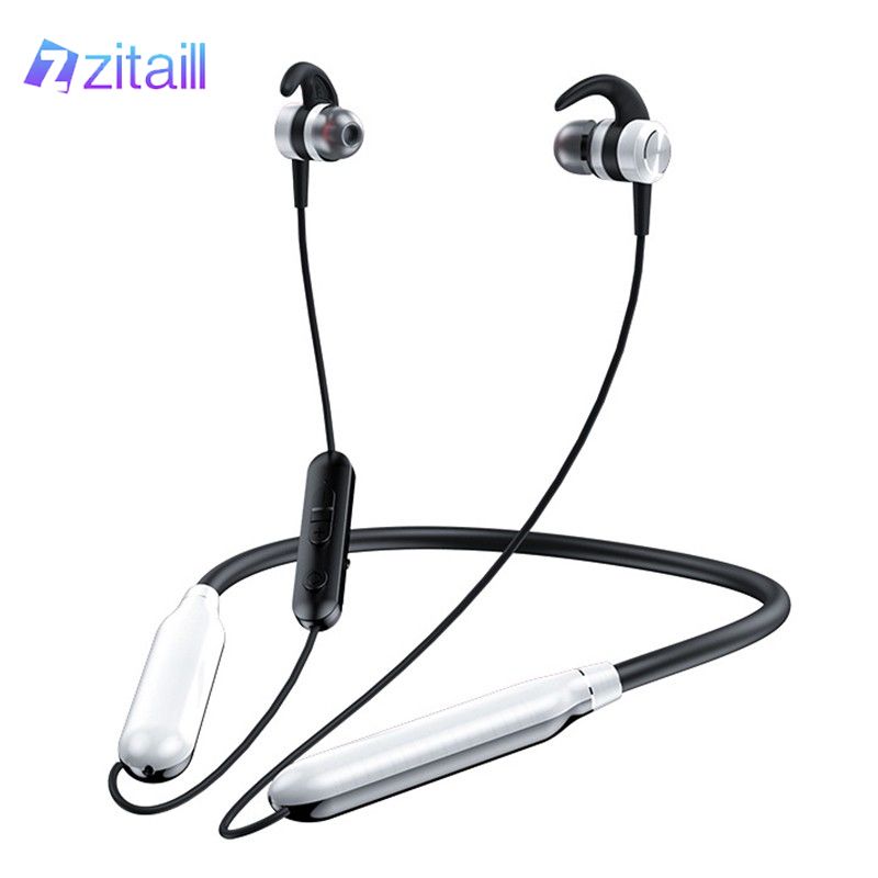 Zzitaill Long Standby Bluetooth5.0 Headphone, Wireless Sport Headset, Magnetic Neckband Earphones, HiFi Stereo Bluetooth Earbuds with Microphone