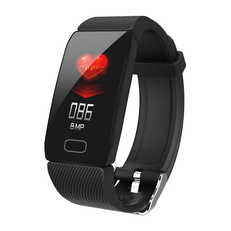 Q1 Smart Bracelet Fitness Tracker Heart Rate Blood Pressure Oxygen Sleep Monitoring Weather Call Information Wristband