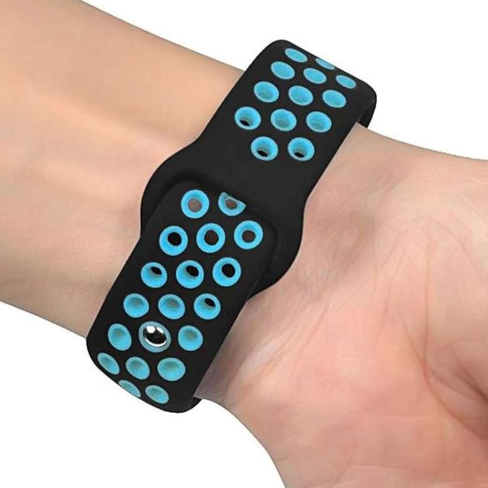 For Xiaomi mi Band 4 strap blue black silicon soft best qualitystrap blue black silicon soft best quality