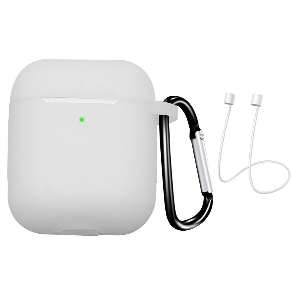 Silicone Mini Earphone Protective Case Storage Box with Lanyard for Air-Pods 1 2