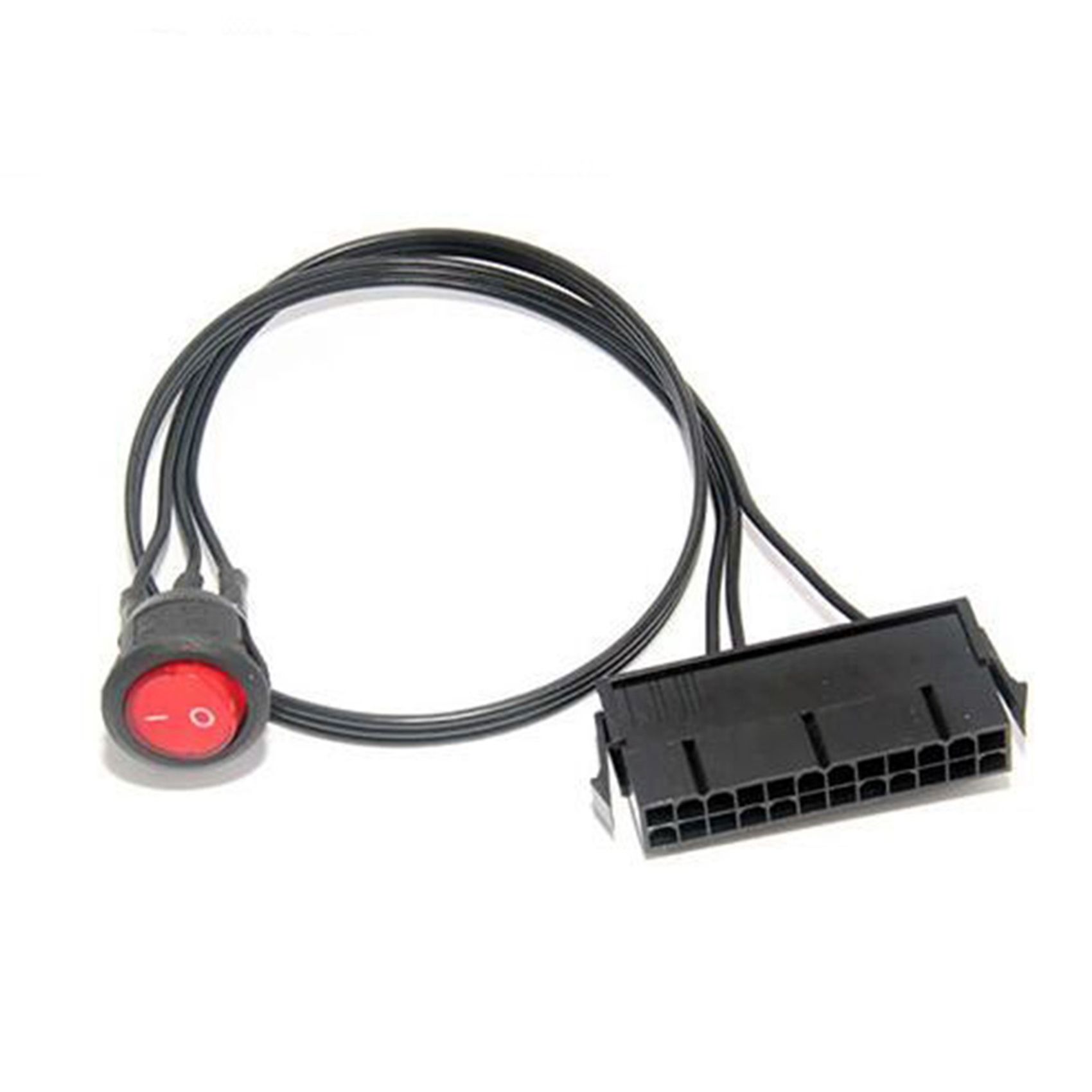 50cm Cable Copper Tin Wire 24-Pin Female ATX PSU with ON/OFF Switch