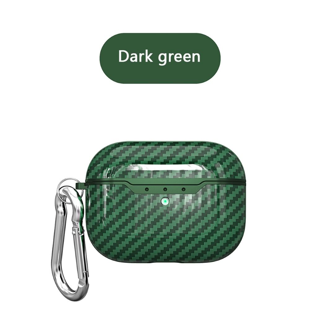 Stylish Carbon Fiber Shockproof Earphone Case Protective Cover for Air-Pods Pro