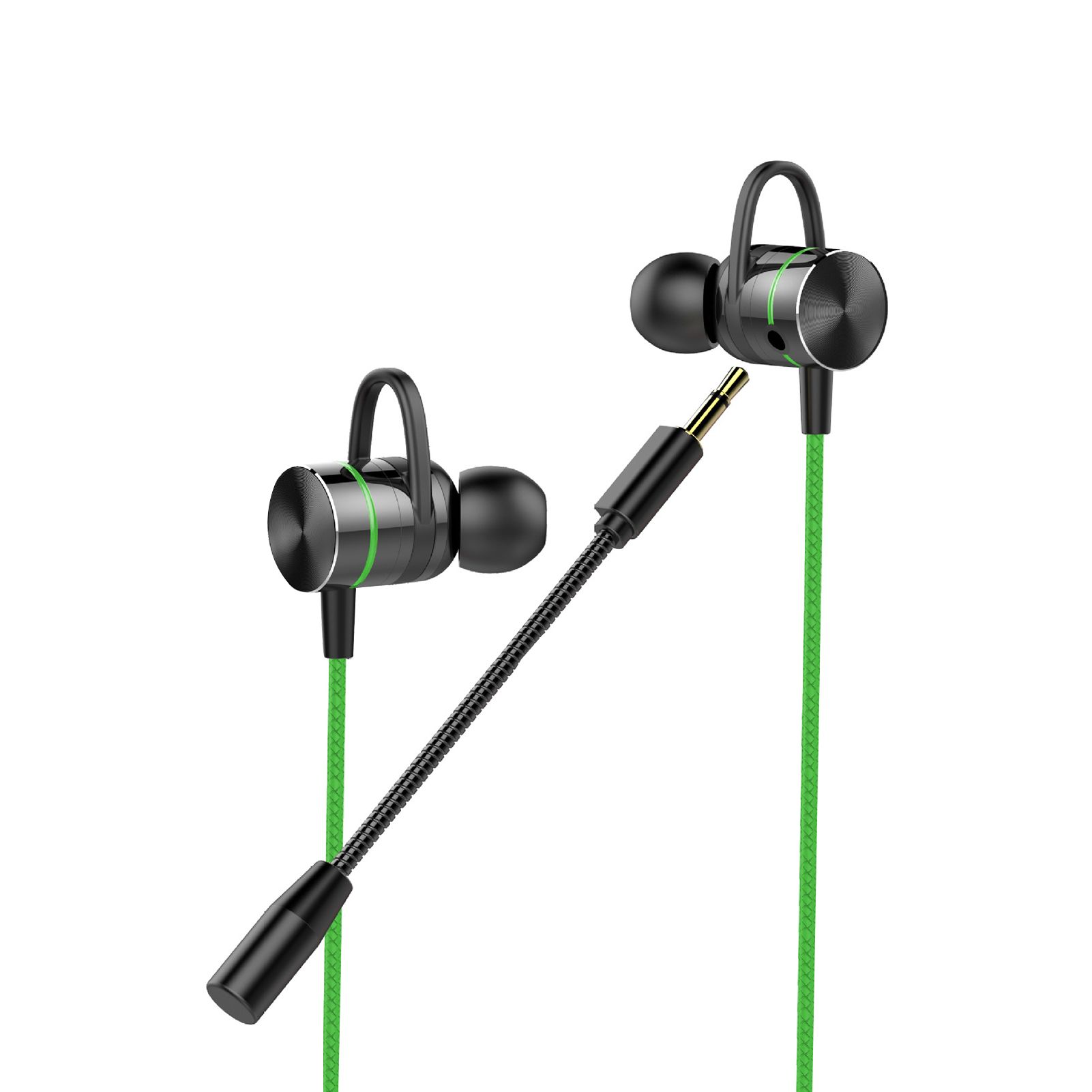 E-sports Game Metal In-ear Headset with Microphone HiFi Sports Wired Earphone