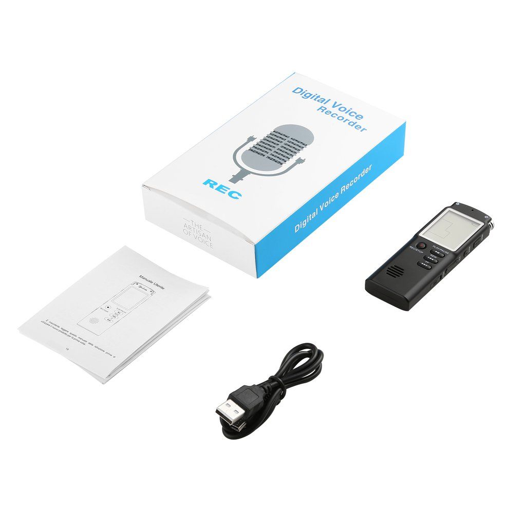 Digital Voice Sound Recorder Dictaphone 8GB Audio Recorder Noise Reduction