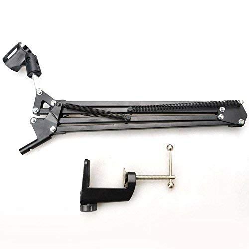 Professional Record Microphone Stand Suspension Scissor Arm Black