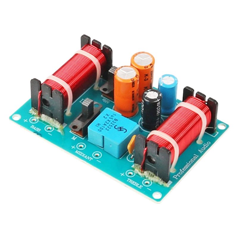 150W Speaker Crossover 3 Way High-Low 4-8 Ohm Frequency Divider for Speaker