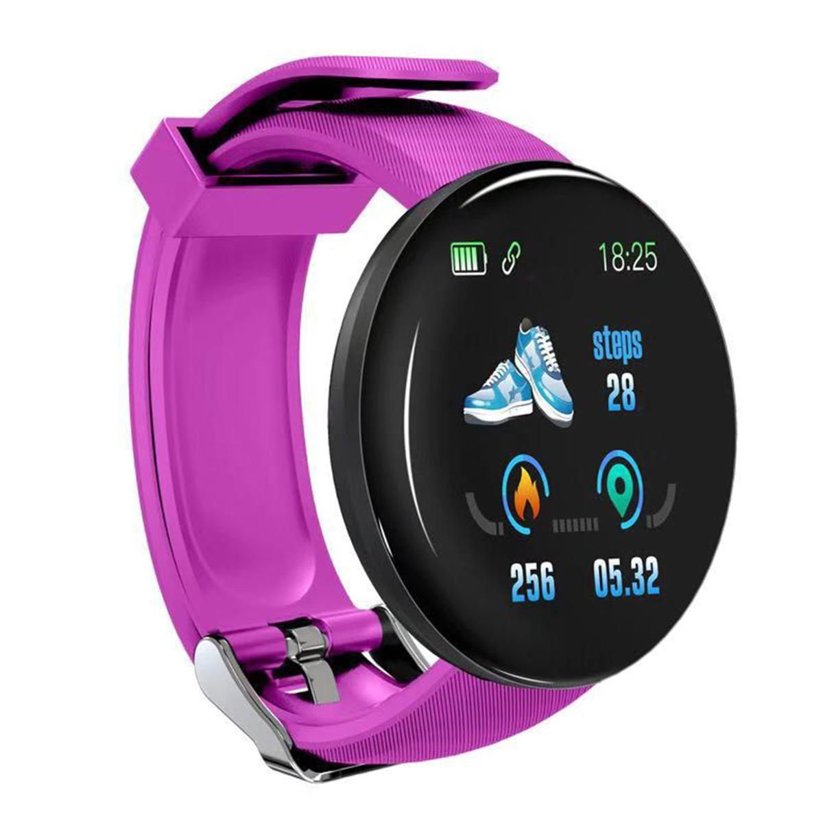 Men Women Intelligent Watch 1.3-inch Tft Color Screen Ip65 Waterproof Sports Fitness Smartwatch Compatible For Android Ios