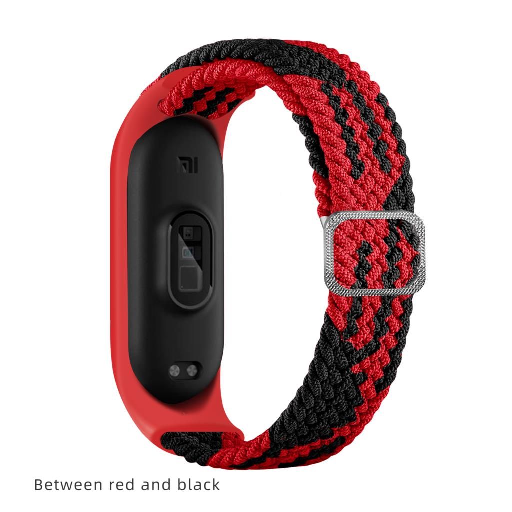 Strap for xiaomi mi band 6/5/4 Bracelet adjustable fabric belt braided solo Loop watchband Scrunchie correas miband band 4/5/3
