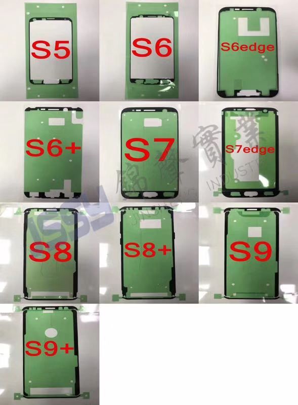 10 PIECE Glue Adhesive For Samsung S3 i9300 S4 i9500 S5 G920 S6 S7 Edge S8 Plus Front LCD Display Frame Bezel Sticker