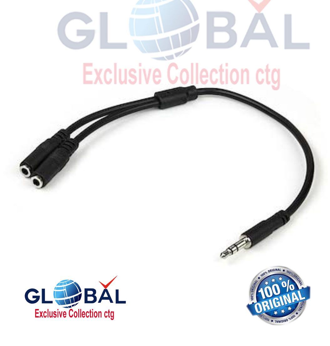 3.5mm Male Stereo To Two 3.5mm Female.Stereo (1pcs) Splitter  Y Cable Adapter