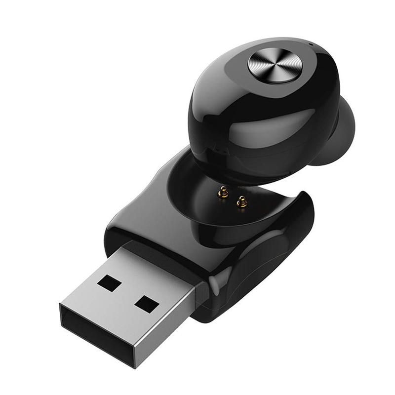 【MIGAPALAZA】 XG12 Bluetooth 5.0 Headset Wireless HIFI Sound USB Charging Sport Earphone - Black