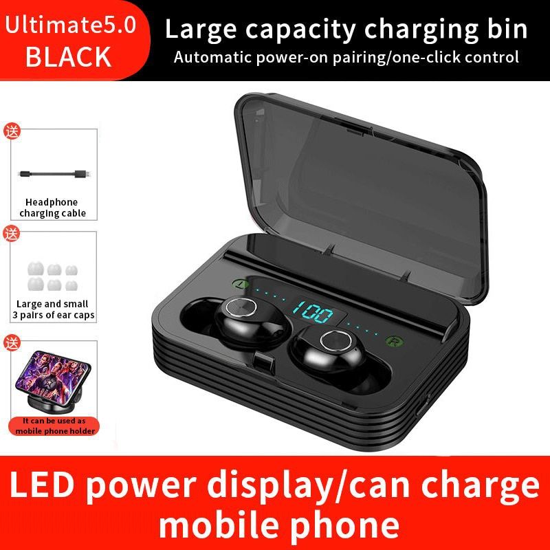 F9 9D Sport Wireless Bluetooth Earphone Earbuds Bluetooth Gaming Headset Noise Reduction Headphone With 2000mAh Charging Box
