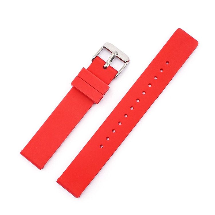 12 14 16 18mm 20mm 22mm 24mm Silicone Strap Soft Rubber Band Candy Color Men Women Replace Bracelet Watch Accessories Wholesale