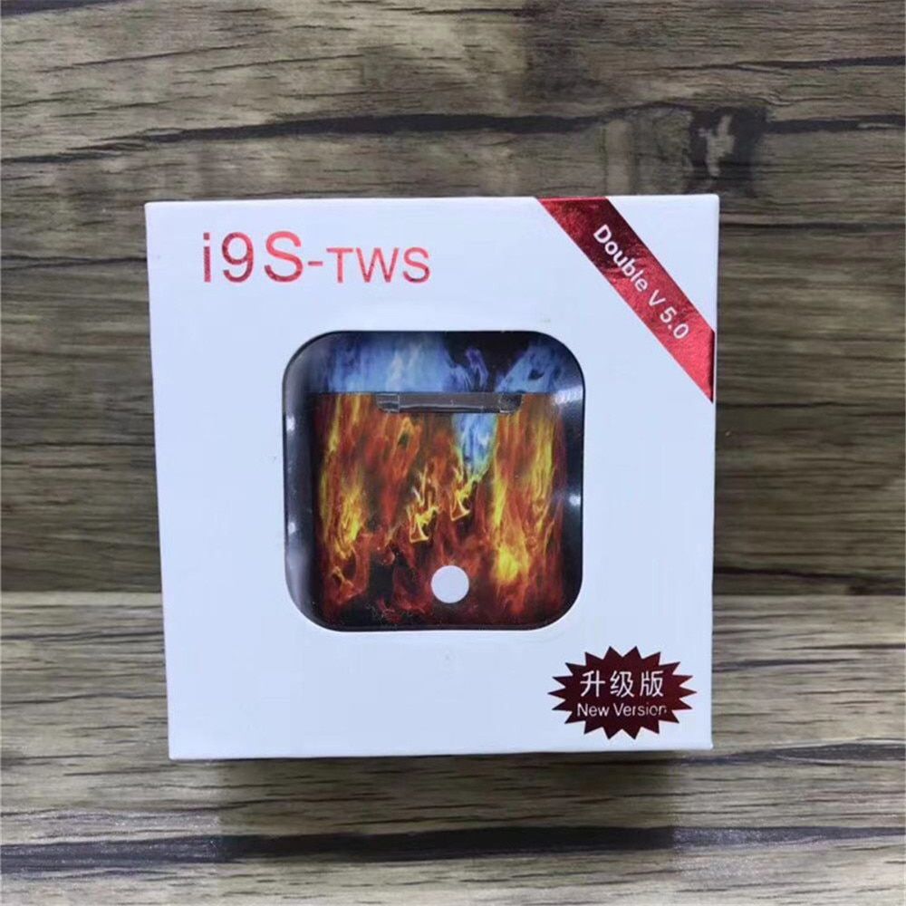 i9s Tws Mini true Wireless Bluetooth Earphone Camouflage colorful auricular Headset earbuds with Charging Box for mobile phone