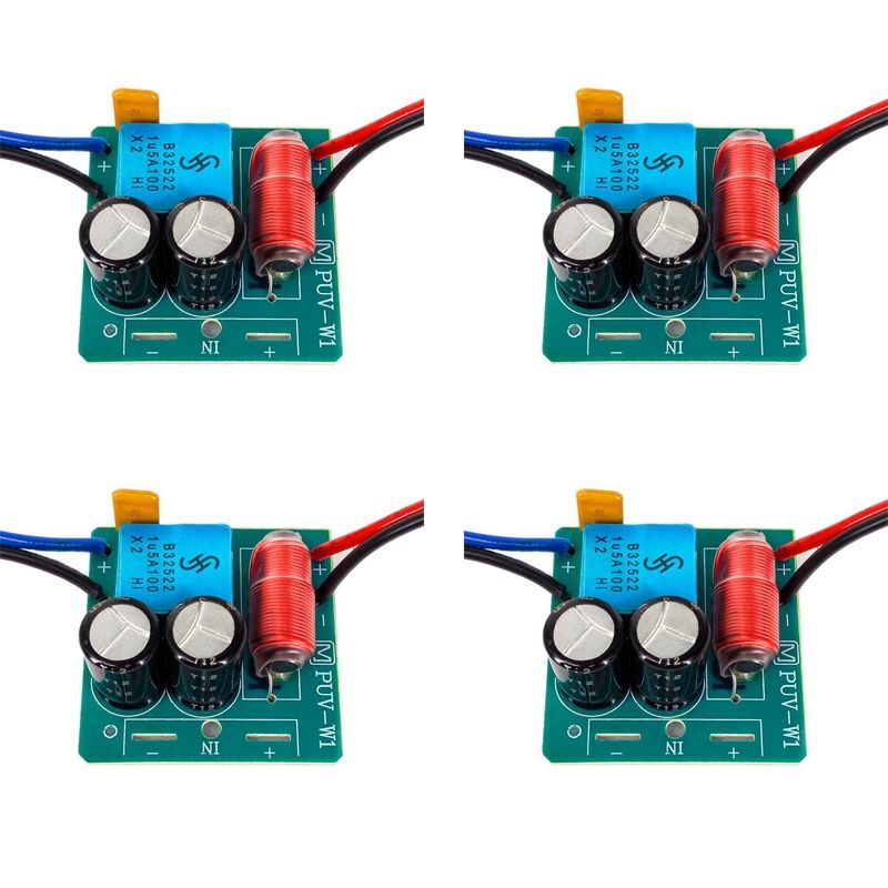 4X 60W 2 Way Audio Speaker Frequency Divider Treble Bass TWS 2 Unit Crossover Accessory
