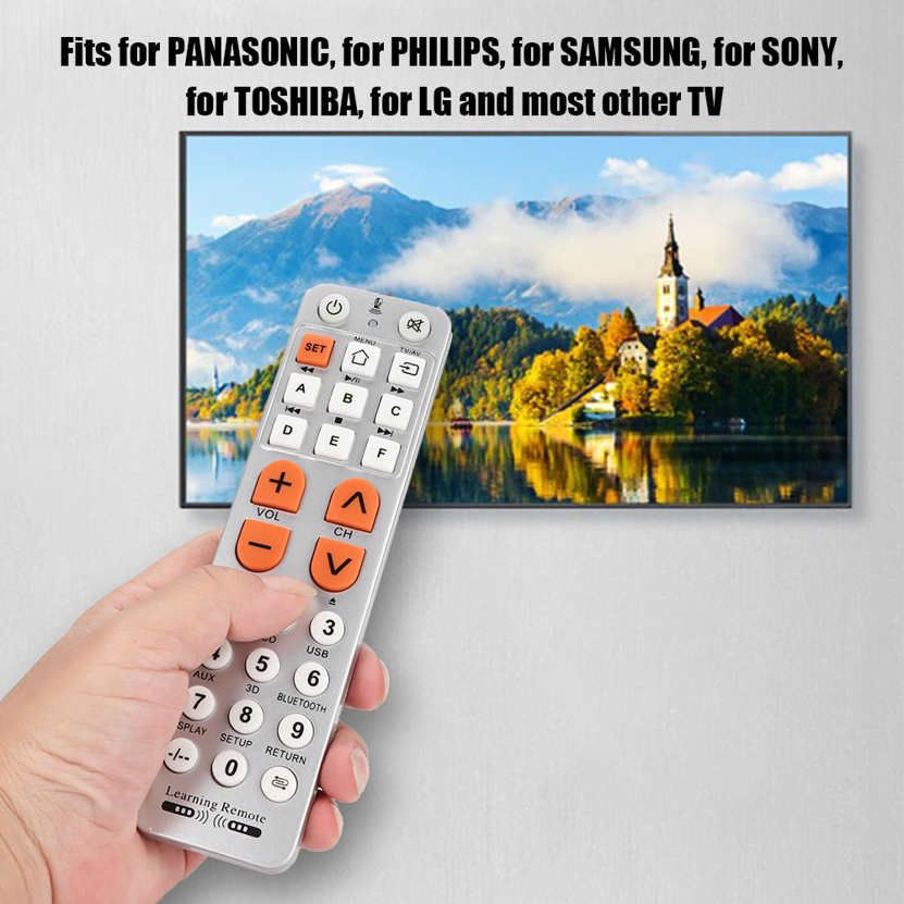 TV Controller Learning Type Large Button Remote Control Replacement