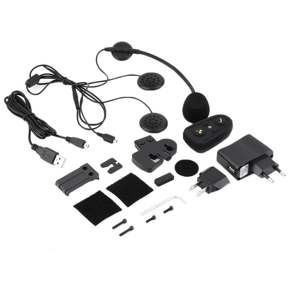 Abs Plastic Motorcycle Motorbike Helmet Headset Headphone Music Call Black M508