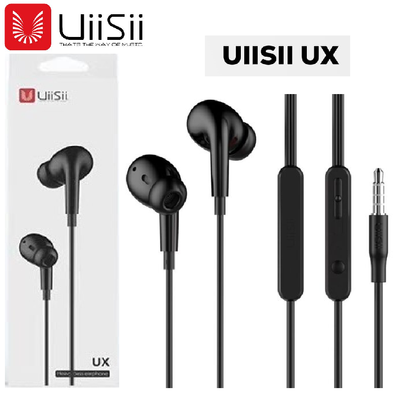 Uiisii UX Wired In-Ear Earphone with Microphone subwoofer portable earphone game music sports headphones for Android phone
