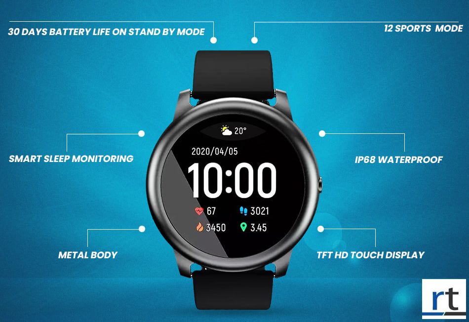 Xiaomi Haylou Solar LS05 Smart Watch IP68 Waterproof Long Standby Sport Watch