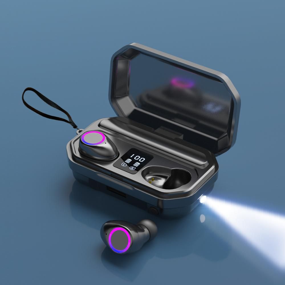 Tws Sport Wireless Headphones For All Phones Earbuds Bluetooth Earphone Waterproof Wireless Earphone 9D Noise Cancelling Headset