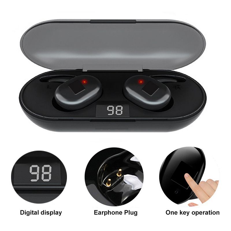 Q1 TWS Bluetooth 5.0 Wireless Headphone Noise Reduction Built In Micphone professional design