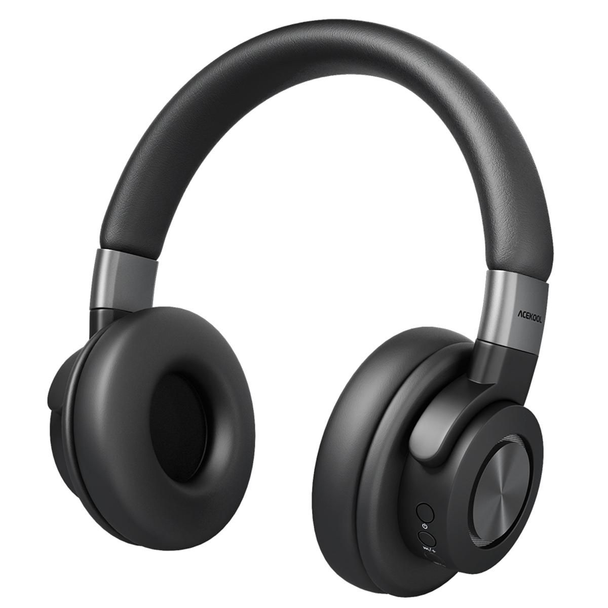 Acekool Foldable Bluetooth Headset, Bluetooth 4.1/CVC 6.0/Dual 40mm Large-Aperture Wired and Wireless Bluetooth Headphones with MIC